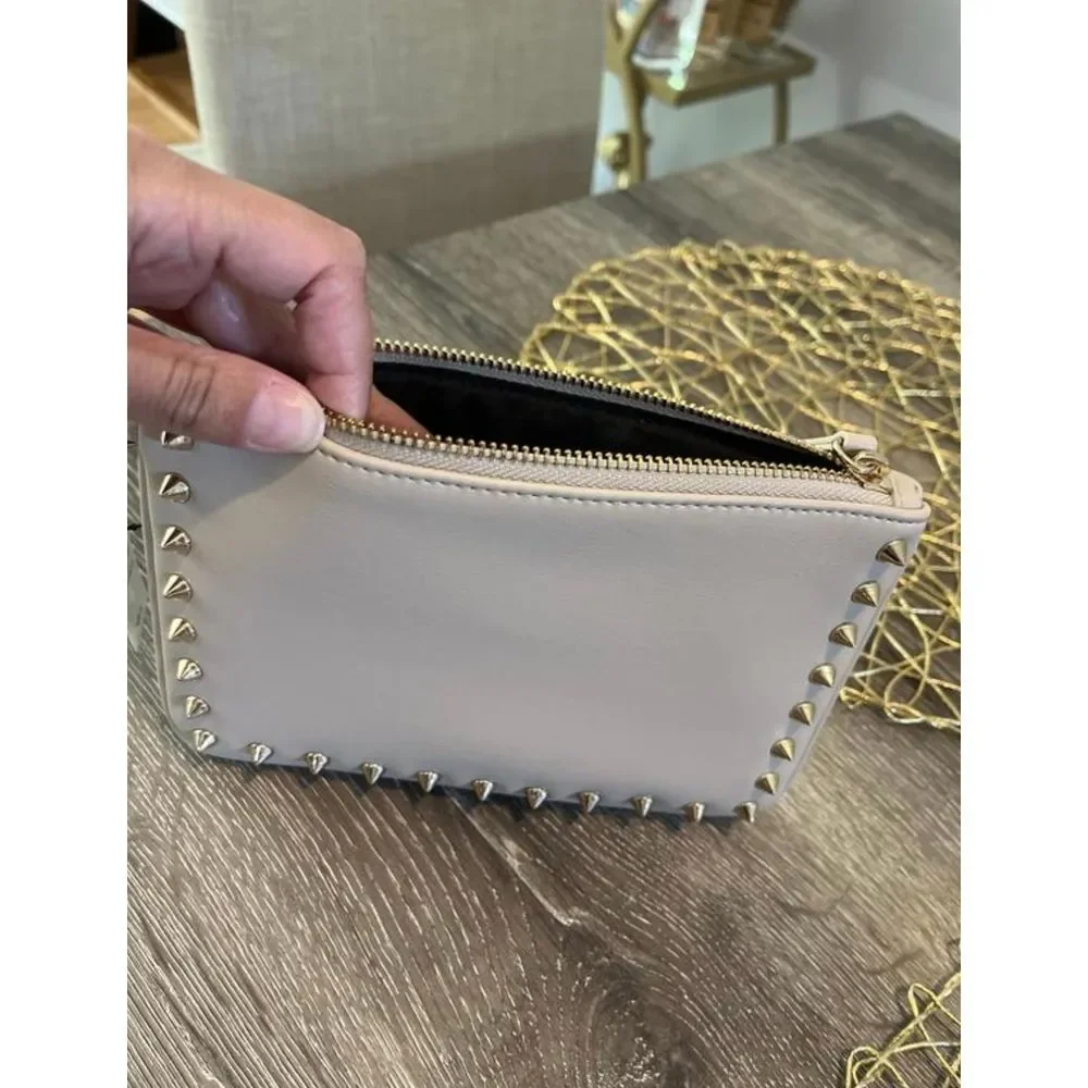 NWT Express Womens‎ Studded Beige Wristlet